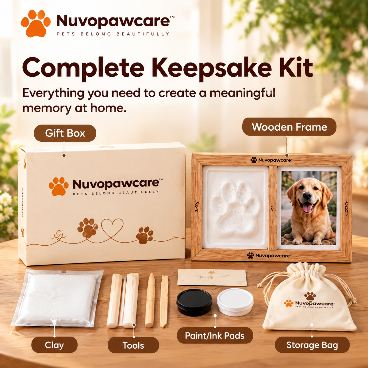 Nuvopawcare™ Pet Memory Keepsake Kit