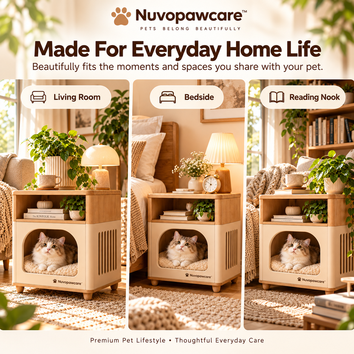 Nuvopawcare™ Pet Hideaway Storage Side Table