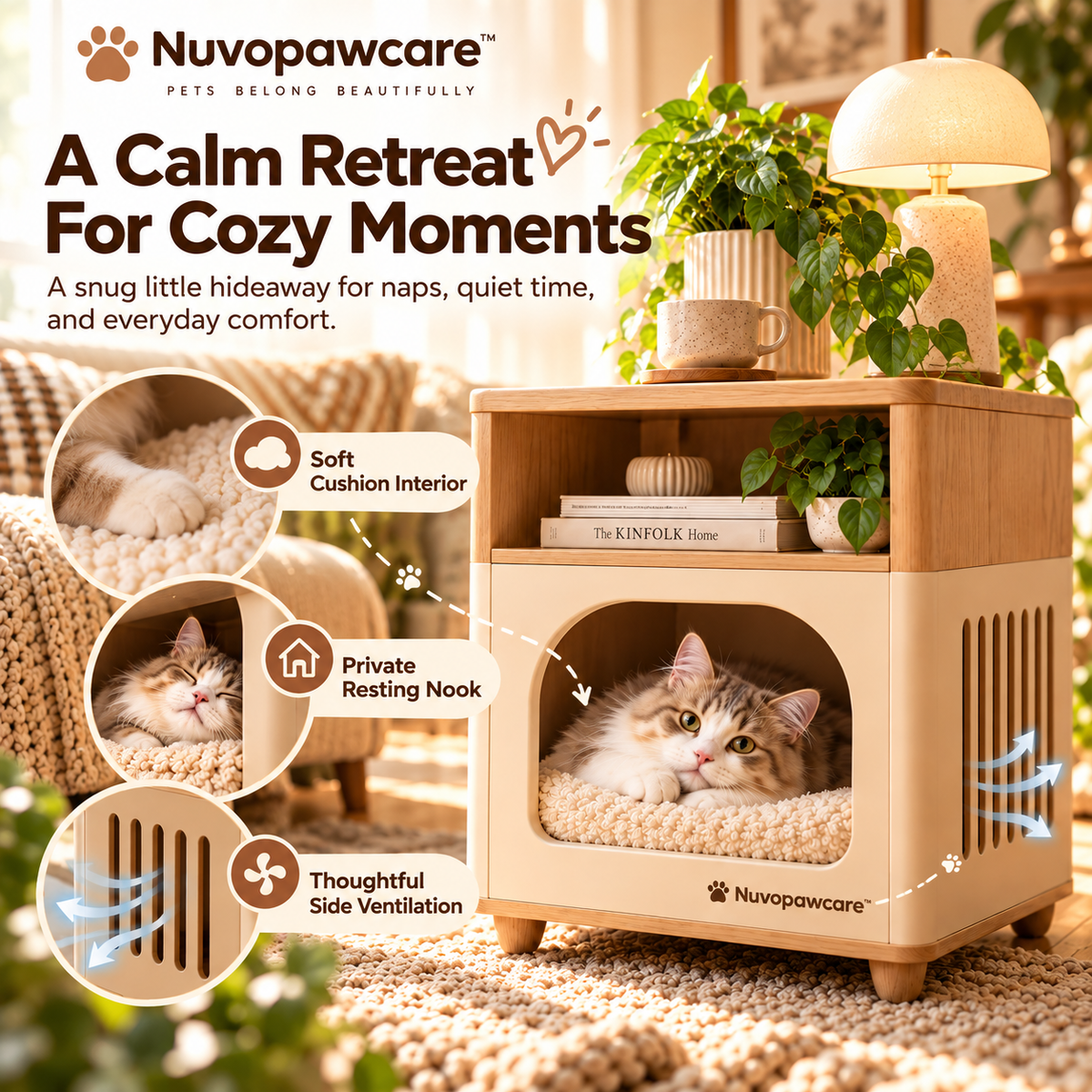 Nuvopawcare™ Pet Hideaway Storage Side Table