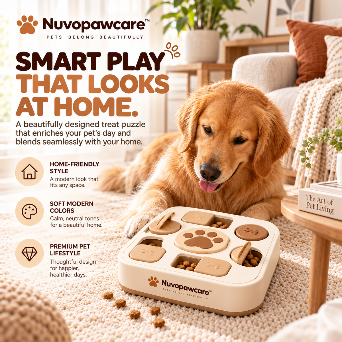 Nuvopawcare™ Interactive Treat Puzzle Box