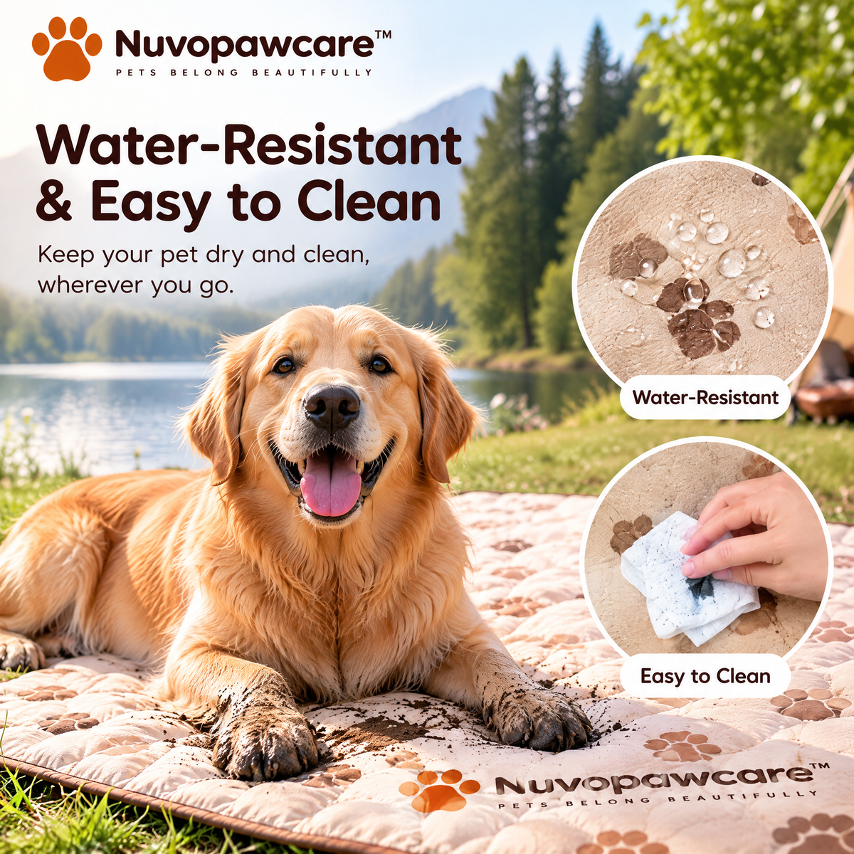 Nuvopawcare™ Portable Pet Picnic Blanket