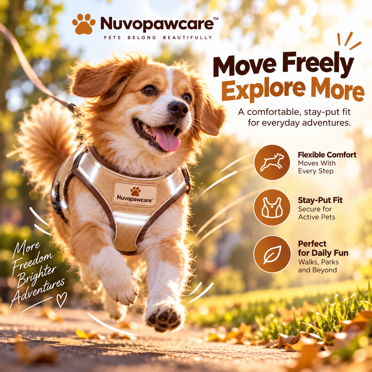 Nuvopawcare™ Reflective Safety Vest For Pets