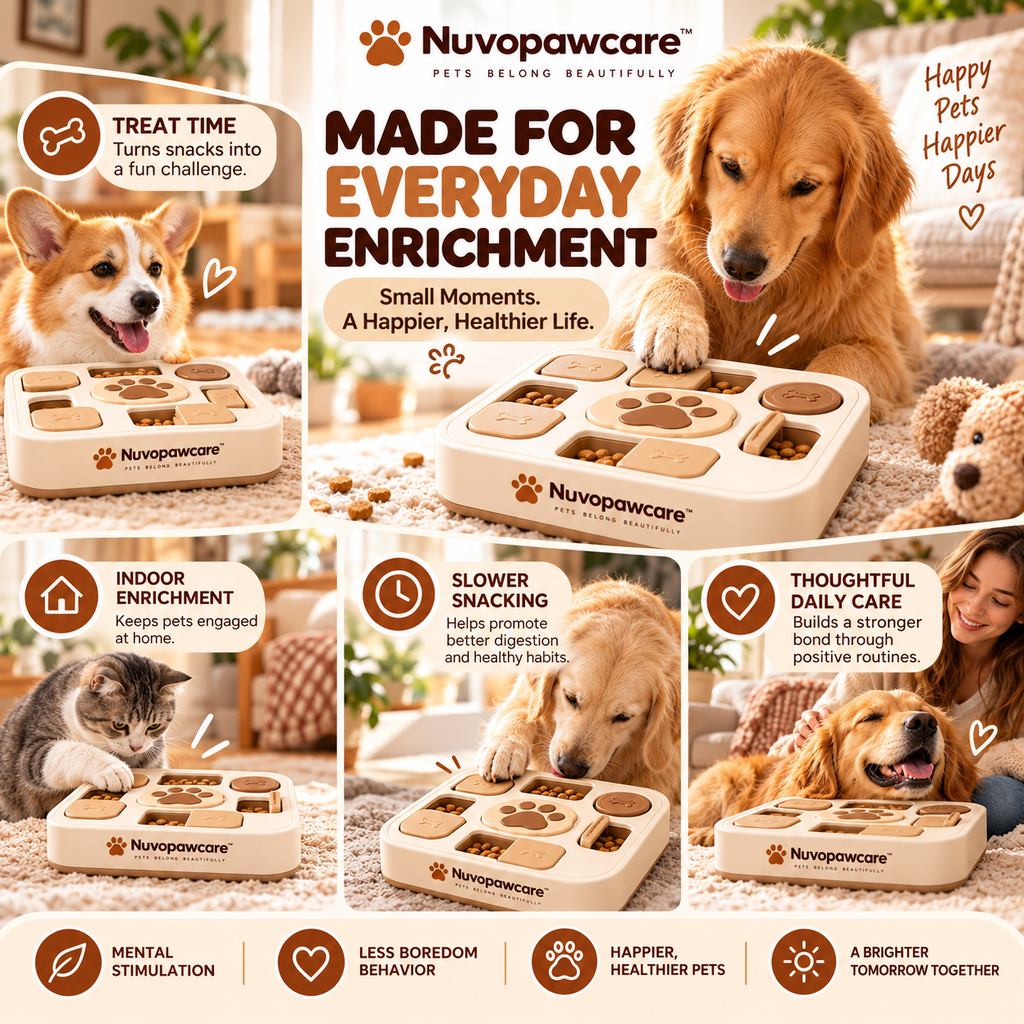 Nuvopawcare™ Interactive Treat Puzzle Box