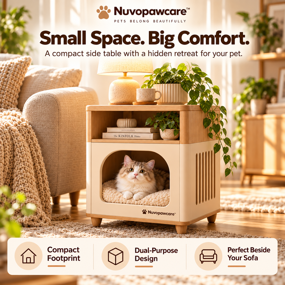 Nuvopawcare™ Pet Hideaway Storage Side Table
