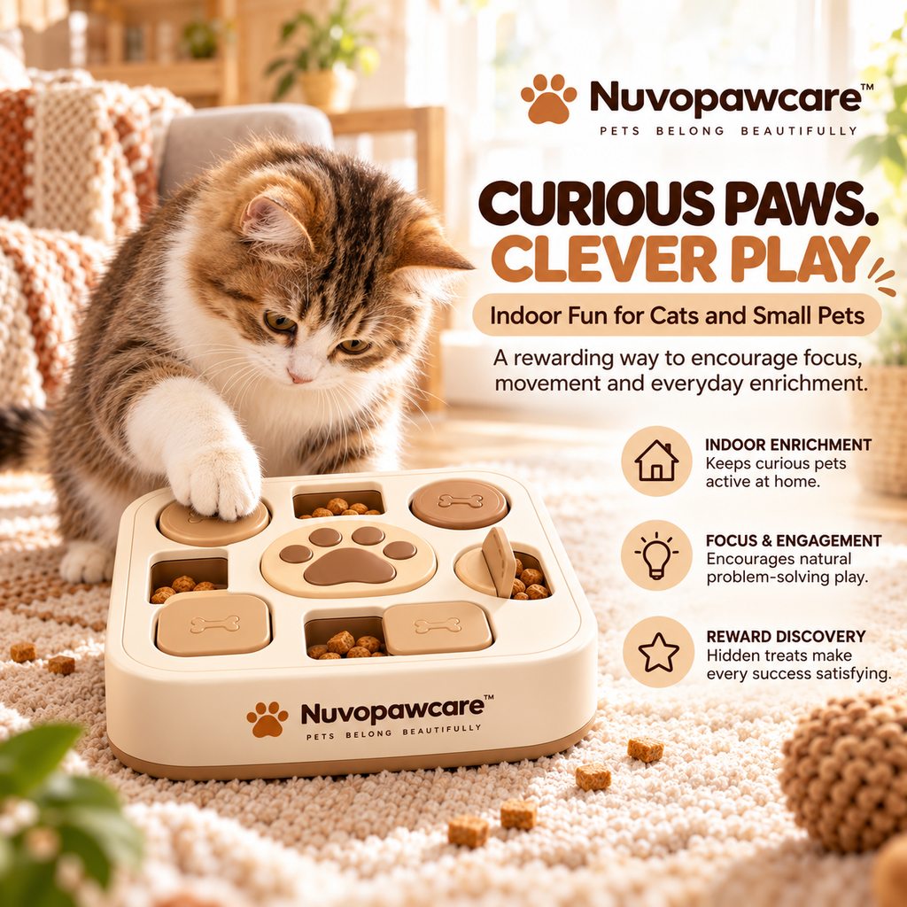 Nuvopawcare™ Interactive Treat Puzzle Box