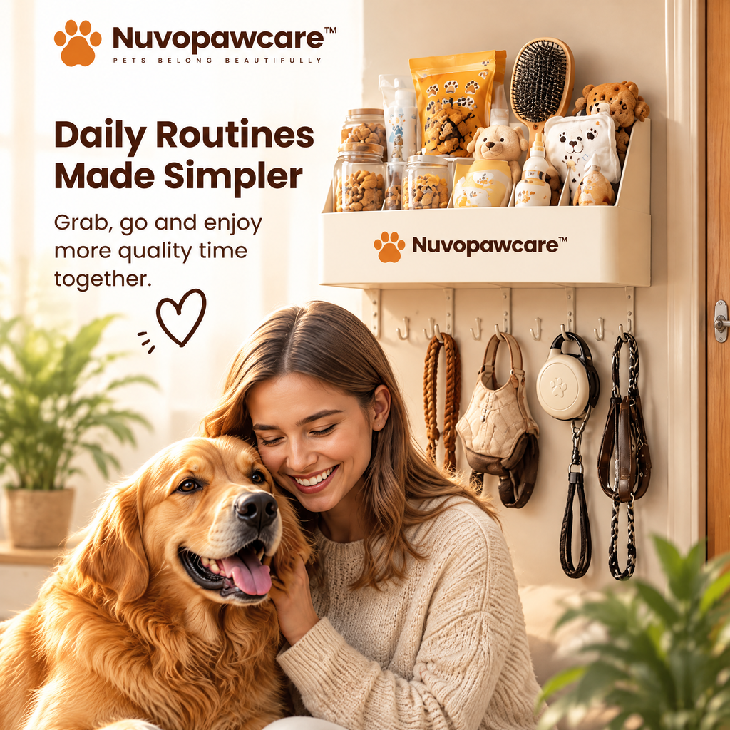 Nuvopawcare™ Wall Mounted Pet Organizer
